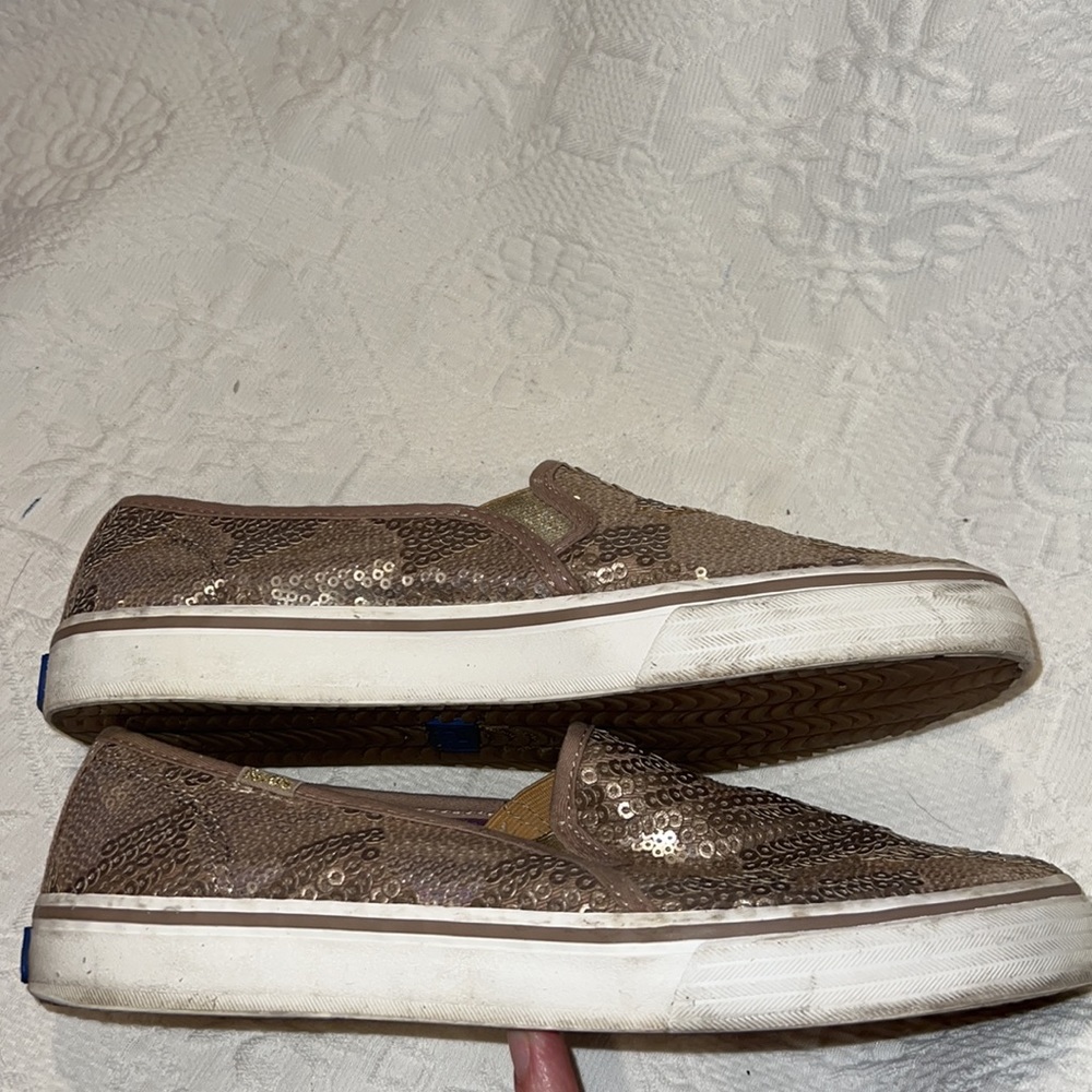 Keds Sequin Double Decker Slip On Sneakers Size 8 - Picture 6 of 9